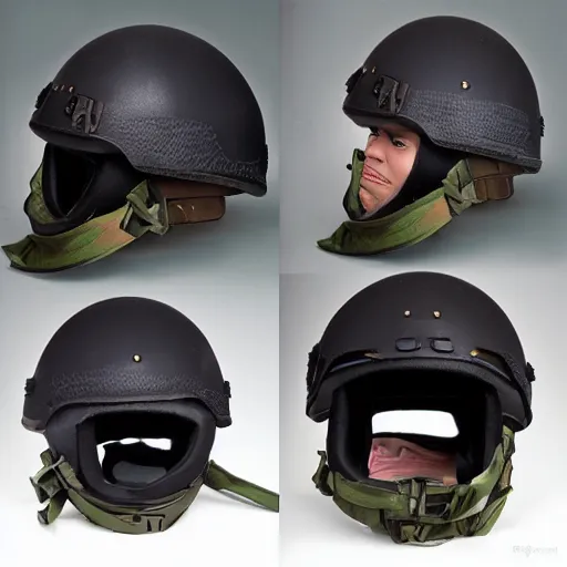 Image similar to agressive military Helmet