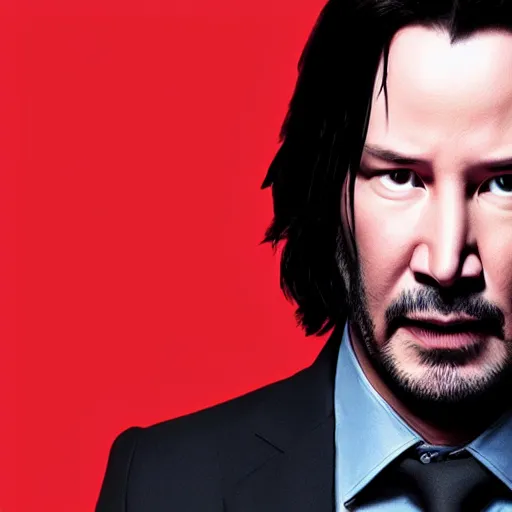 Prompt: Keanu Reeves as daredevil 4k detailed super realistic