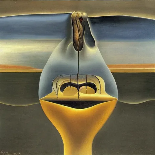 Prompt: quake by salvador dali