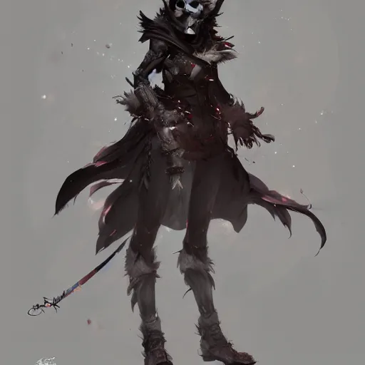 Image similar to concept art of anthropomorphized wolf fullbody, night theme, highly detailed painting by dustin nguyen, akihiko yoshida, greg tocchini, 4 k, trending on artstation, 8 k