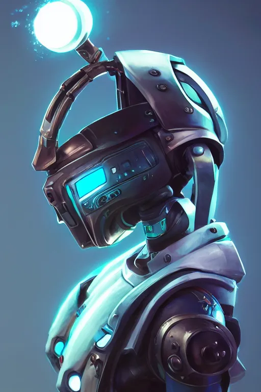 Image similar to epic mask helmet robot ninja portrait stylized as fornite style game design fanart by concept artist gervasio canda, behance hd by jesper ejsing, by rhads, makoto shinkai and lois van baarle, ilya kuvshinov, rossdraws global illumination radiating a glowing aura global illumination ray tracing hdr render in unreal engine 5