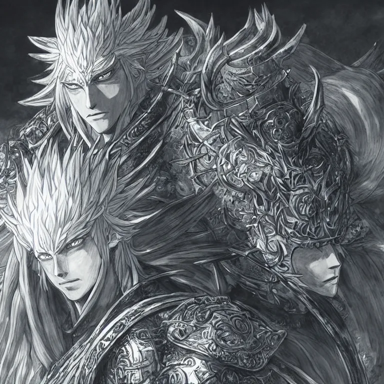 Image similar to Portrait of The Nameless King detailed illustration by Yoshitaka Amano