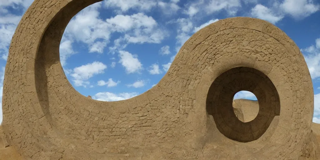 Image similar to stargate made of stone that form a circle, cinematic view, epic sky + highly detailed