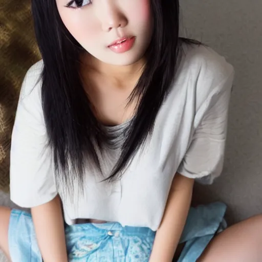 Prompt: pretty asian girl