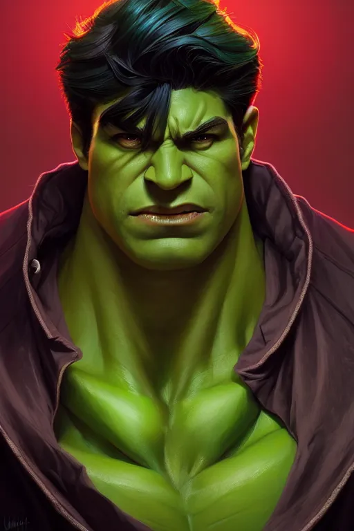 Prompt: a portrait of spider - hulk, fantasy, sharp focus, intricate, elegant, digital painting, artstation, matte, highly detailed, concept art, illustration, ambient lighting, art by ilya kuvshinov, artgerm, alphonse mucha, and greg rutkowski