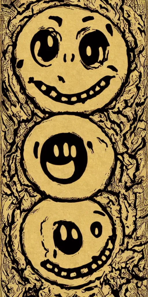 Image similar to intricate_highly_detailed_scary_horror_doom_smiley