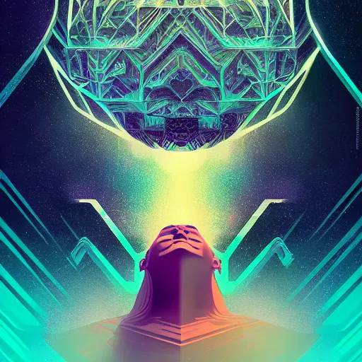 Image similar to a goddess by Petros Afshar and Beeple