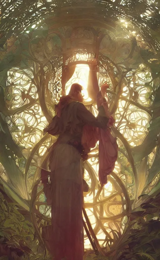 Prompt: solarpunk jerma 9 8 5, radiant, artstation, concept art, smooth, sharp focus, illustration, art by artgerm and greg rutkowski and alphonse mucha and william adolphe bouguereau and john william waterhouse and gianlorenzo bernini