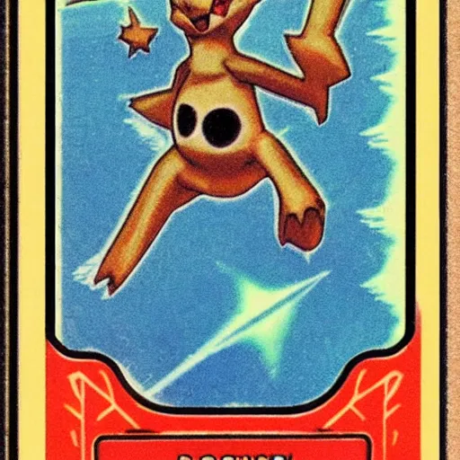 Prompt: “A Pokémon card from the 1950s”