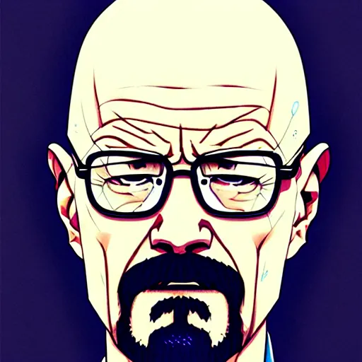 Image similar to walter white, webtoon, trending on pixiv fanbox, painted by greg rutkowski makoto shinkai takashi takeuchi studio ghibli, akihiko yoshida