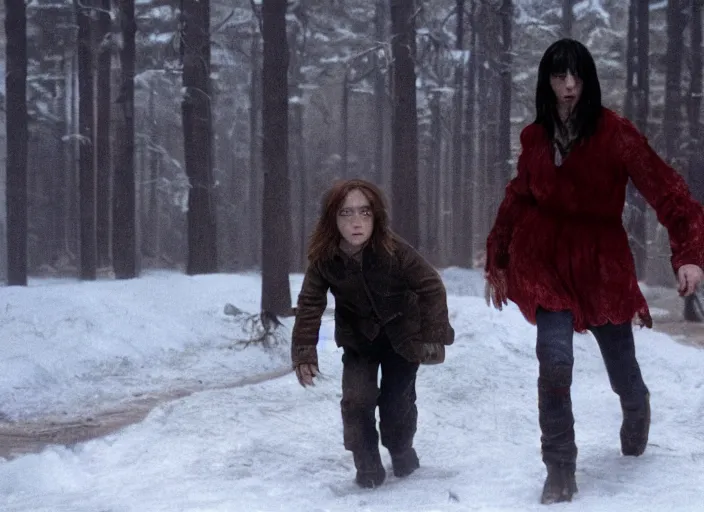 Prompt: let the right one in, hollywood movie still, blockbuster, sharp, in focus, highly detailed, 8 k