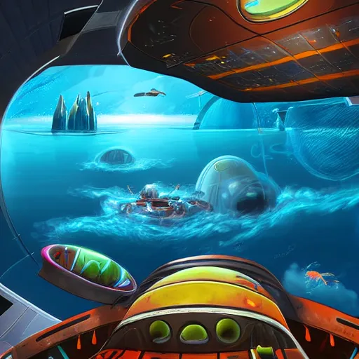 Digital art of subnautica in space, hd, award winning, | Stable ...