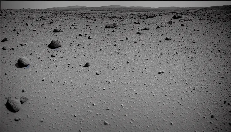 Image similar to photograph from the surface of mars,