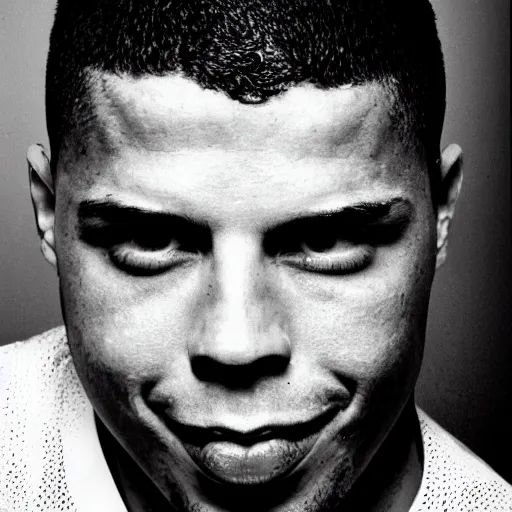 Prompt: ronaldo nazario portrait by mario testino, year 2 0 0 0