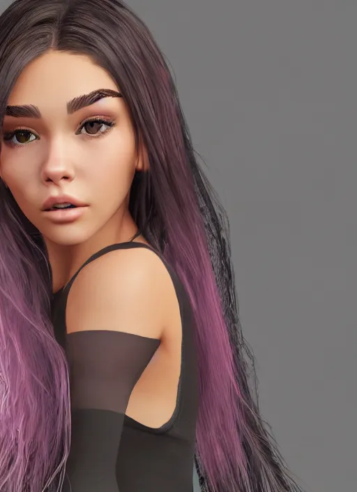 Image similar to Madison Beer as a video game character, digital art, unreal engine, unreal engine render, blender render, render, 4k, coherent