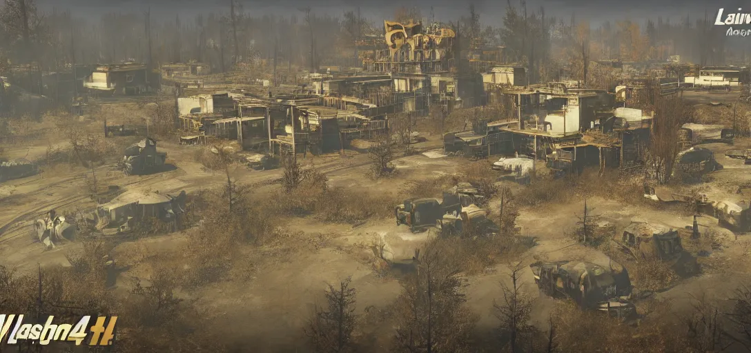 Image similar to Washington in the style of Fallout 4