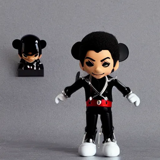 Image similar to single michael jackson, michael jackson, black panther, michael jackson, michael jackson, michael jackson, michael jackson, michael jackson, ( ( ( mickey mouse ) ) ), nendroid, stephen bliss style