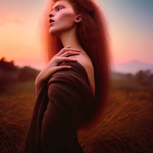 Prompt: photographic portrait of a stunningly beautiful renaissance female in soft dreamy light at sunset, dark lipstick, tribal tattoos, contemporary fashion shoot, by edward robert hughes, annie leibovitz and steve mccurry, david lazar, jimmy nelsson, breathtaking, 8 k resolution, extremely detailed, beautiful, establishing shot, artistic, hyperrealistic, beautiful face, octane render