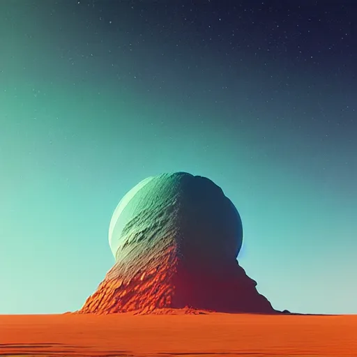 Image similar to the crystal structure on a terraformed mars, artwork by beeple