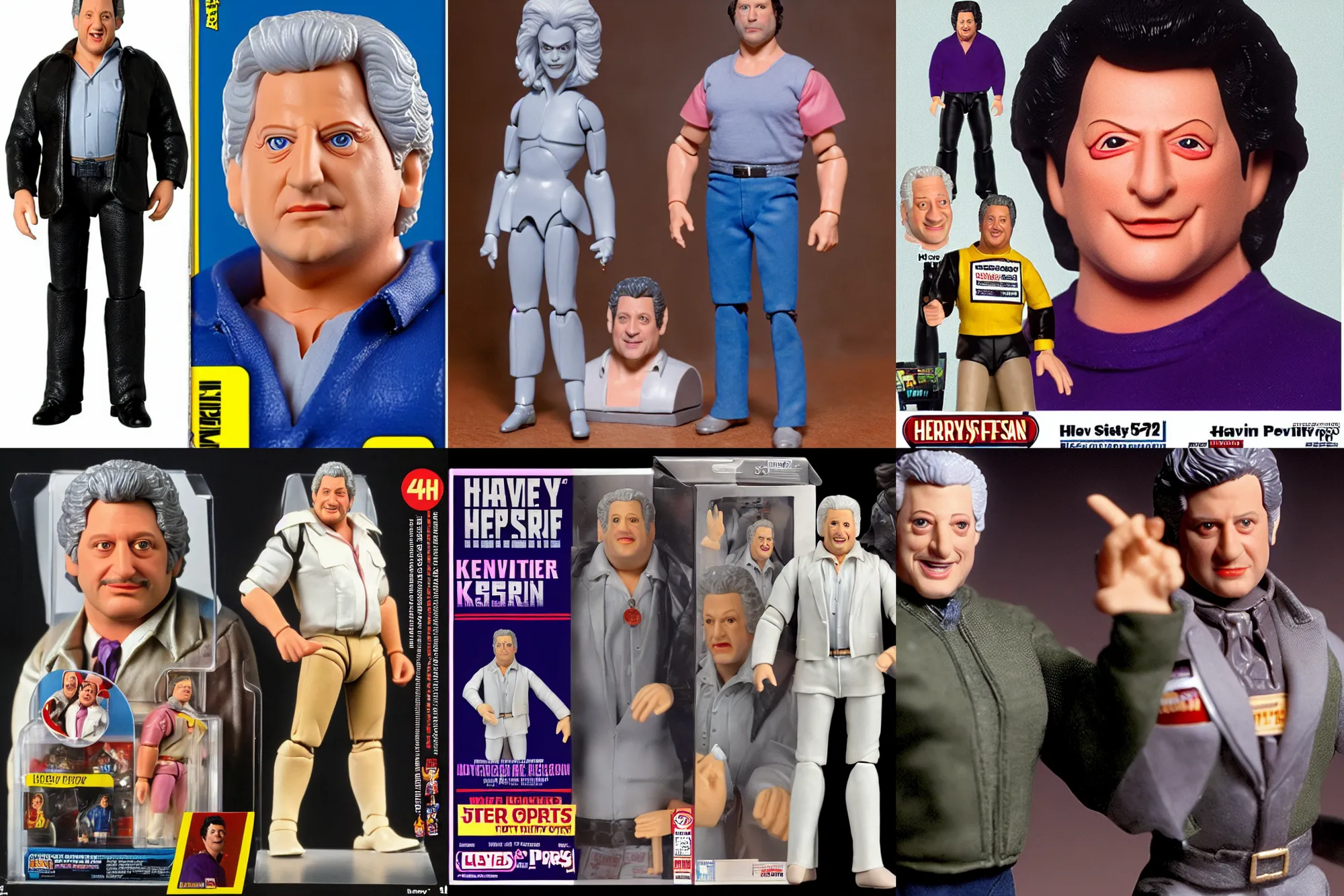 Prompt: Harvey Fierstein as a 1980's Kenner style action figure, 5 points of articulation, full body, 4k, highly detailed