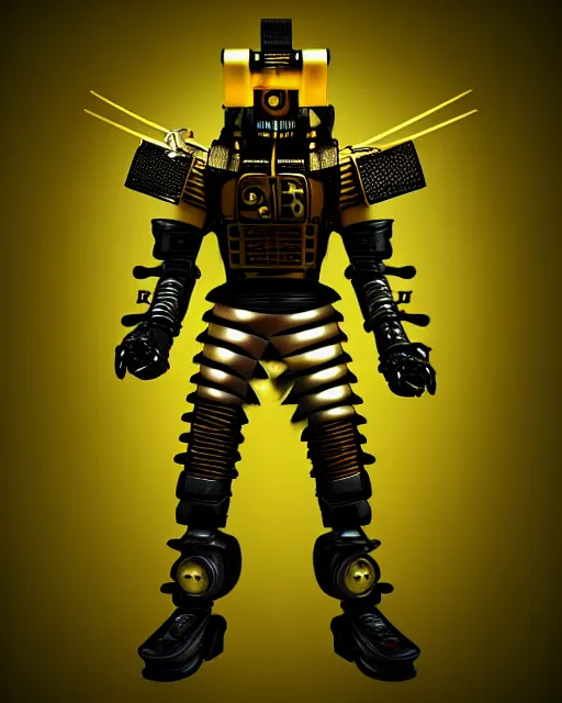 Prompt: the cyberpunk samurai made out of silky pearl smoke, cyrax cyberpunk steampunk robot 3 d digital art