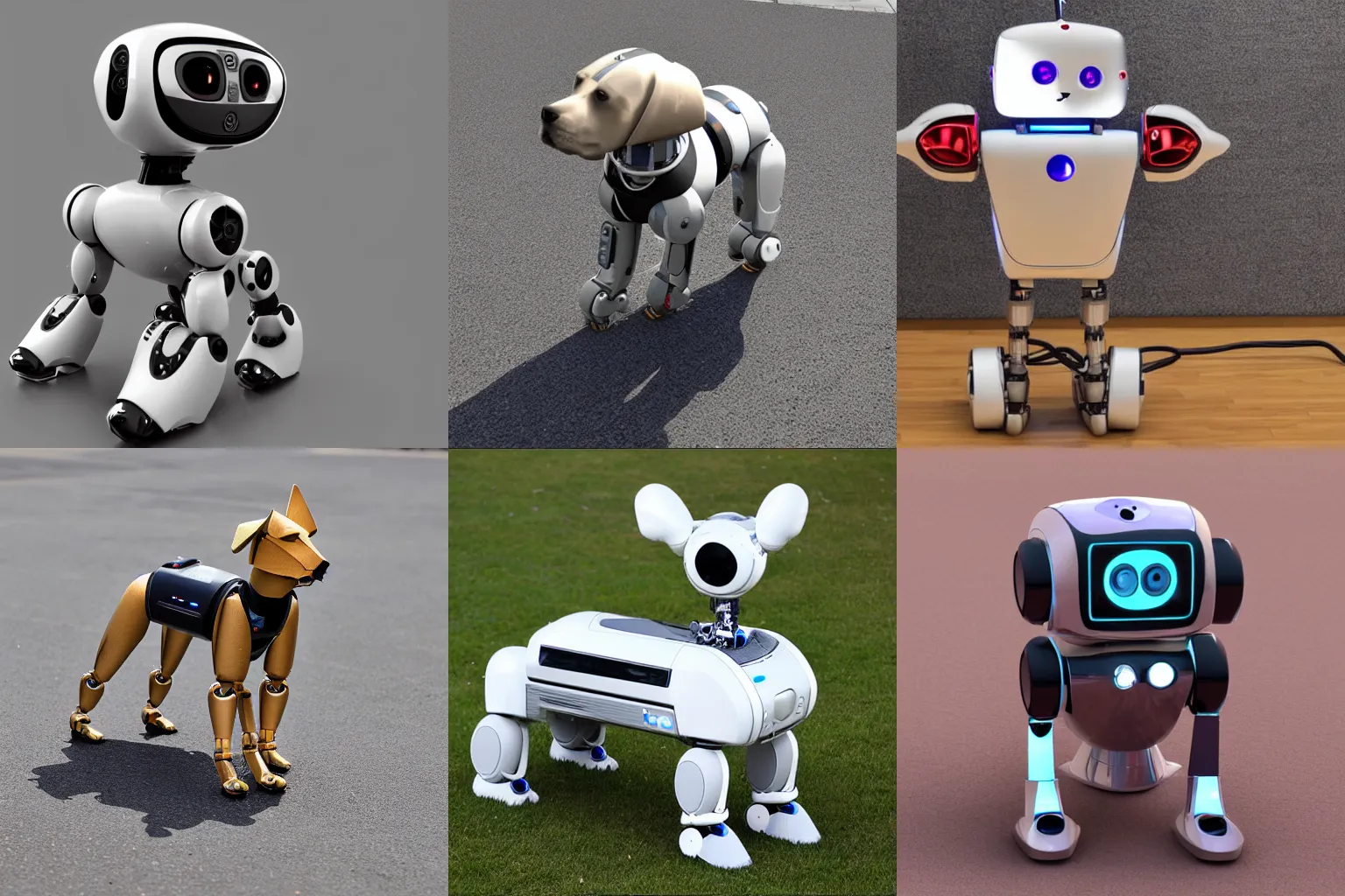 Prompt: A robot dog, 8k