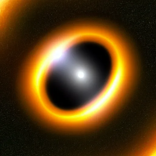 Image similar to first ever photo of a real black hole