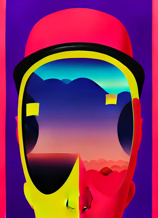 Image similar to person wearing a balaclava by shusei nagaoka, kaws, david rudnick, airbrush on canvas, pastell colours, cell shaded, 8 k