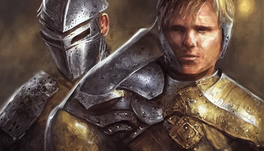 Image similar to warrior knight portrait