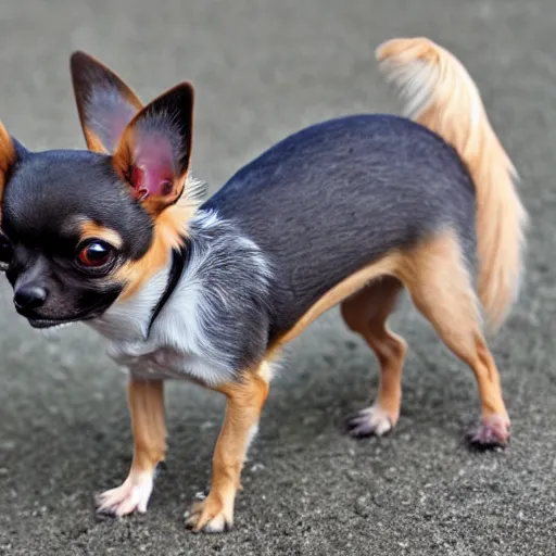 Image similar to photo of a hybrid between a chihuahua and an ant