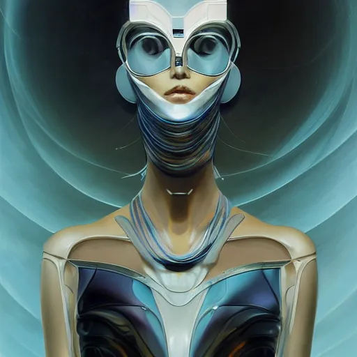 Prompt: scifi futurism automaton minimalism chrome by peter mohrbacher art Hajime Sorayama airbrush hyperrealism model abstract shatter fragments cubism futurism pastel blue soft flat minimal minimalism portrait face jackson pollock ukiyo-e lithograph