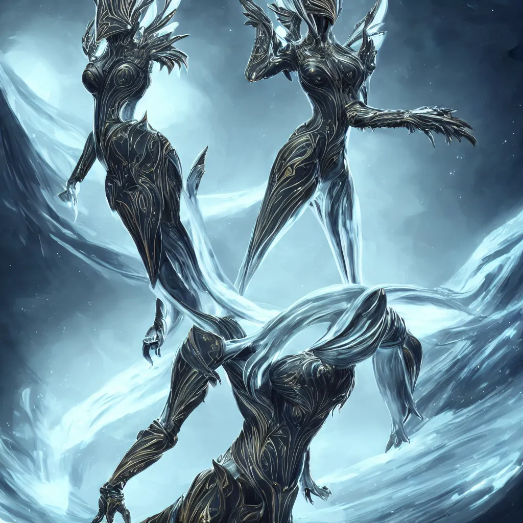 Image similar to highly detailed exquisite fanart, of a beautiful female warframe, but as an anthropomorphic dragon, elegant pose on the floor of a spaceship, epic cinematic shot, sharp clawed perfectly designed hands, two legged with clawed feet, professional digital art, high end digital art, singular, realistic, captura, DeviantArt, artstation, Furaffinity, 8k HD render