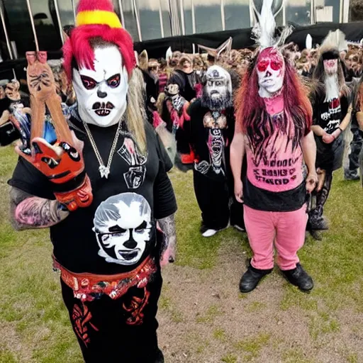 Prompt: dwarf Juggalo cult