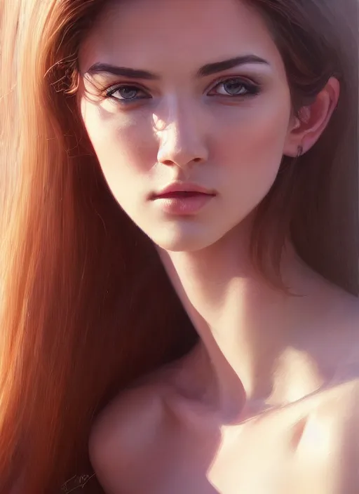 Image similar to top down photo of a gorgeous young woman in the style of stefan kostic, realistic, sharp focus, 8 k high definition, insanely detailed, intricate, elegant, art by stanley lau and artgerm