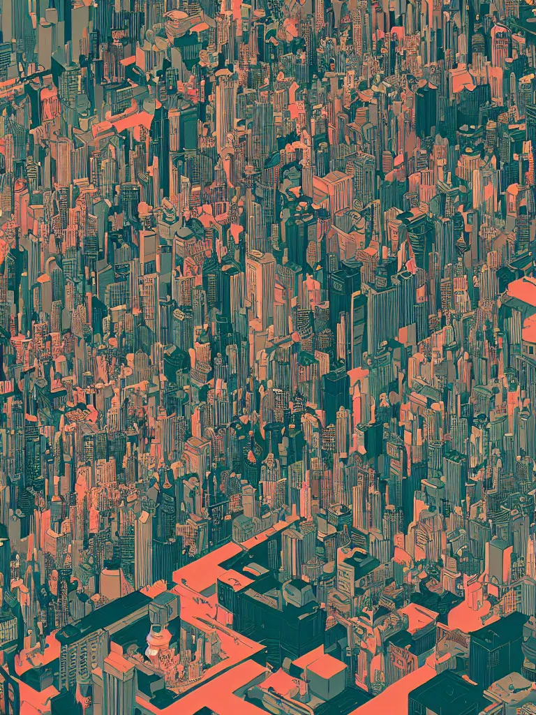 Image similar to alcohol city, Intricate ultradetailed illustration by Tomer Hanuka, by Victo Ngai, by James Gilleard