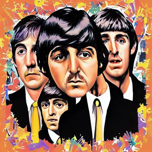 Image similar to a new album cover by the Beatles, cover art