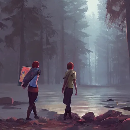 Image similar to venong cibor, style game square enix life is strange remake, trending on artstation, painted by greg rutkowski, render with game the last of us parte ii details