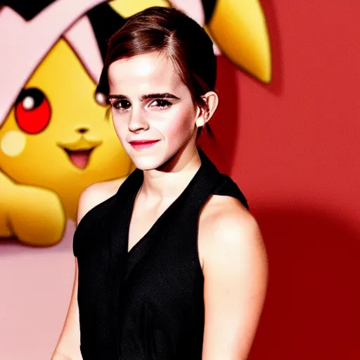 Image similar to photo of emma watson as pikachu