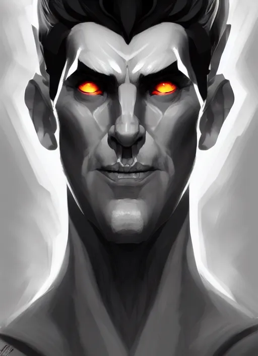 Image similar to the god hades, male, portrait, sharp focus, digital art, concept art, dynamic lighting, subsurface scattering, photoreal, trending on artstation, by emylie boivin and rossdraws