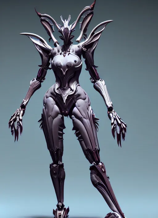 Image similar to extremely detailed goddess shot, front shot, low shot, of a beautiful saryn warframe, that's a giant beautiful stunning anthropomorphic robot female dragon with metal cat ears, posing elegantly, detailed sharp robot dragon claws, sharp clawed robot dragon paws, thick smooth warframe legs, streamlined white armor, long elegant tail, two arms, two legs, long tail, detailed warframe fanart, destiny fanart, high quality digital art, giantess art, furry art, 3D realistic, warframe art, Destiny art, furaffinity, DeviantArt, artstation, 8k HD, octane render