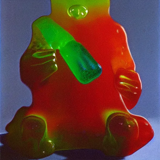 Image similar to Gummy Bear made by Zdzislaw Beksinski