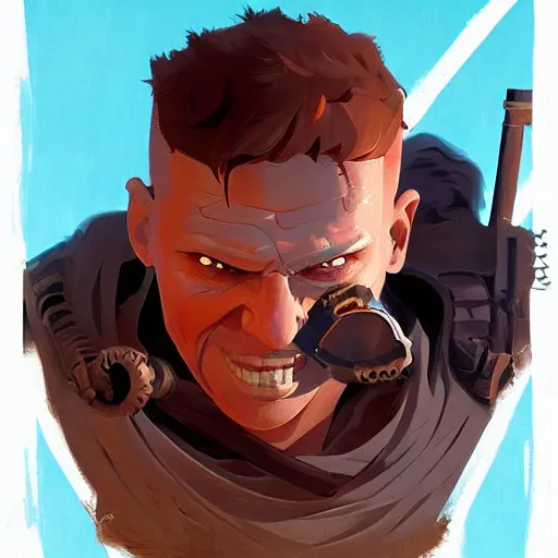 Image similar to face icon stylized minimalist mad max : fury road, loftis, cory behance hd by jesper ejsing, by rhads, makoto shinkai and lois van baarle, ilya kuvshinov, rossdraws global illumination