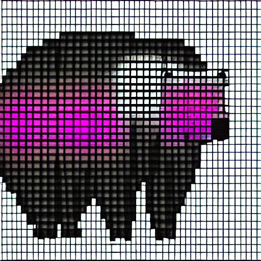 Image similar to Synthwave Capybara as a spritesheet