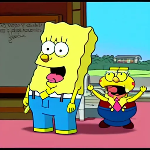 Image similar to spongebob in family guy