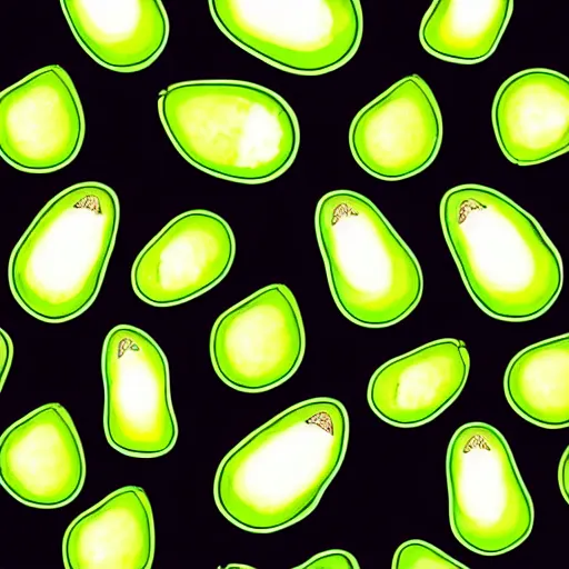 Image similar to “ avocado, repeating pattern, illustrative ”