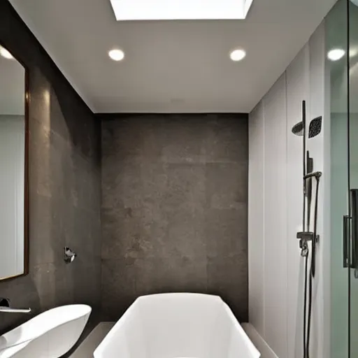 Prompt: modern bathroom design