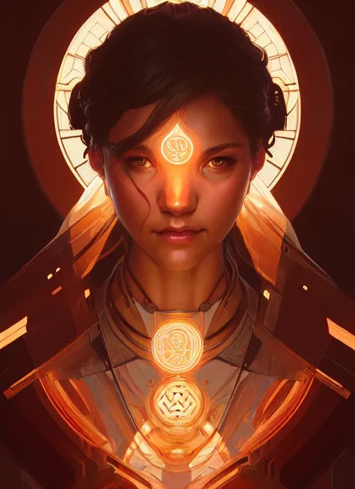 Image similar to symmetry!! portrait of apex legends, intricate, elegant, glowing lights!! highly detailed, digital painting, artstation, concept art, smooth, sharp focus, illustration, art by artgerm and greg rutkowski and alphonse mucha