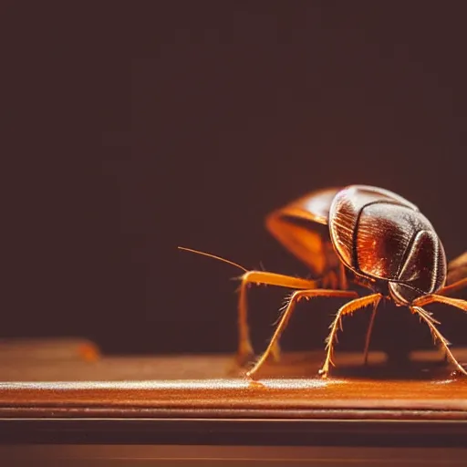 Prompt: “ highly detailed german cockroach playing the cello in a large auditorium, 8 k photography ”