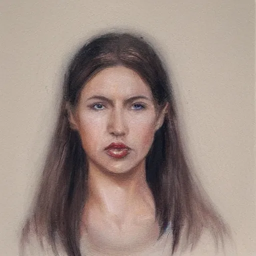 Prompt: realistic! portrait studies of a woman!! in a museum! gallery, grim, solitary! by jane atche - h 8 0 0