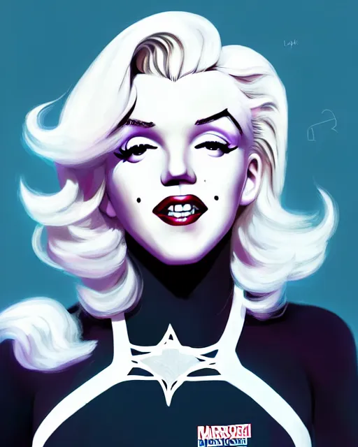 Prompt: portrait of marilyn monroe as spider - gwen, art by lois van baarle and loish and ross tran and rossdraws and sam yang and samdoesarts and artgerm, middle shot, digital art, highly detailed, intricate, sharp focus, trending on artstation hq, deviantart, unreal engine 5, 4 k uhd image